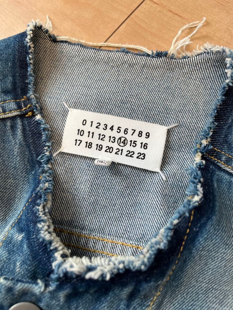 Madison Margiela/メゾンマルジェラ ノーカラーデニムジャケット