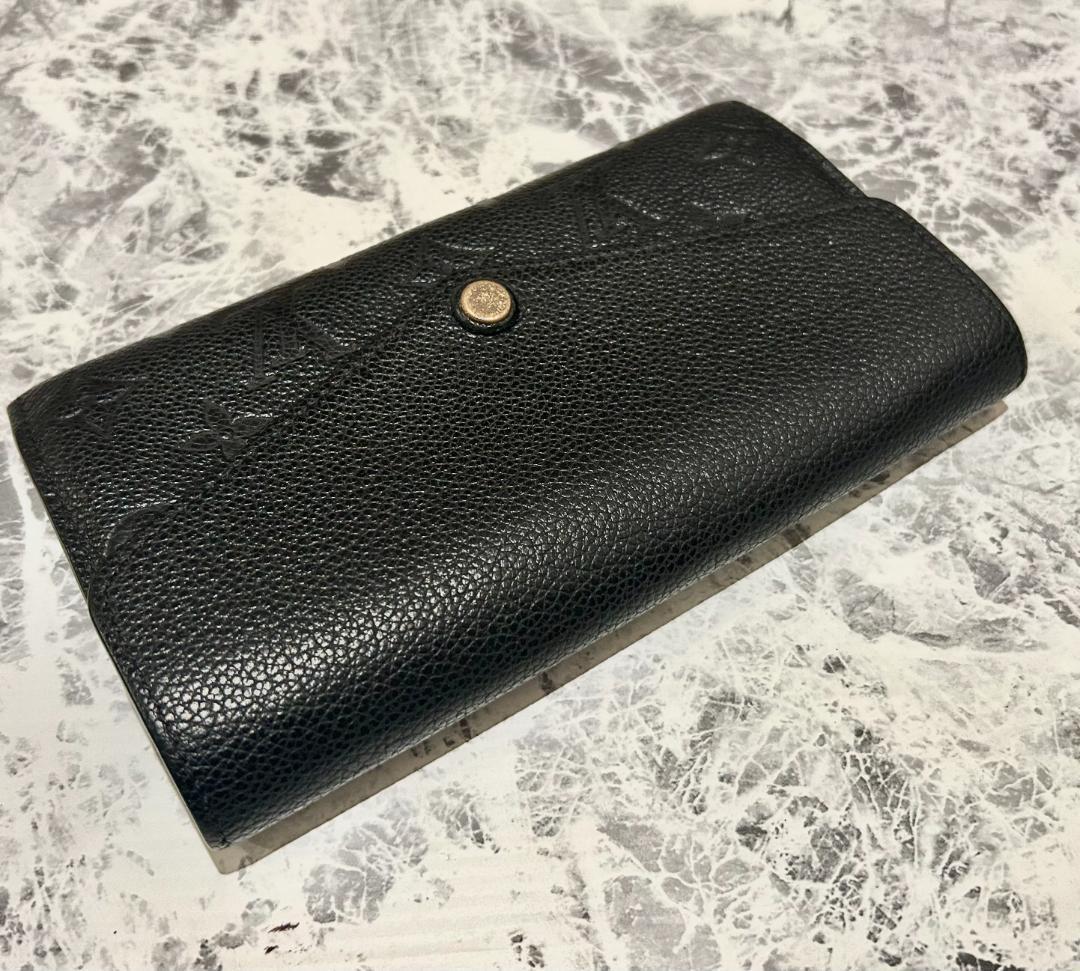 LOUIS VUITTON 財布 ポルトフォイユサラ モノグラム アンプラント