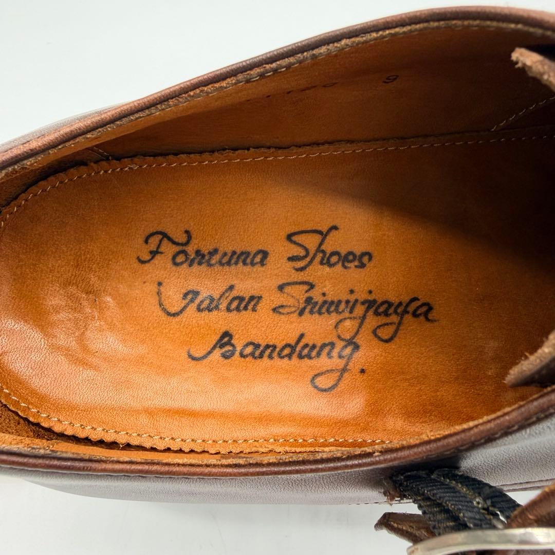 ジャランスリウァヤ ダブルモンクストラップ 27.5cm ブラウン 革靴