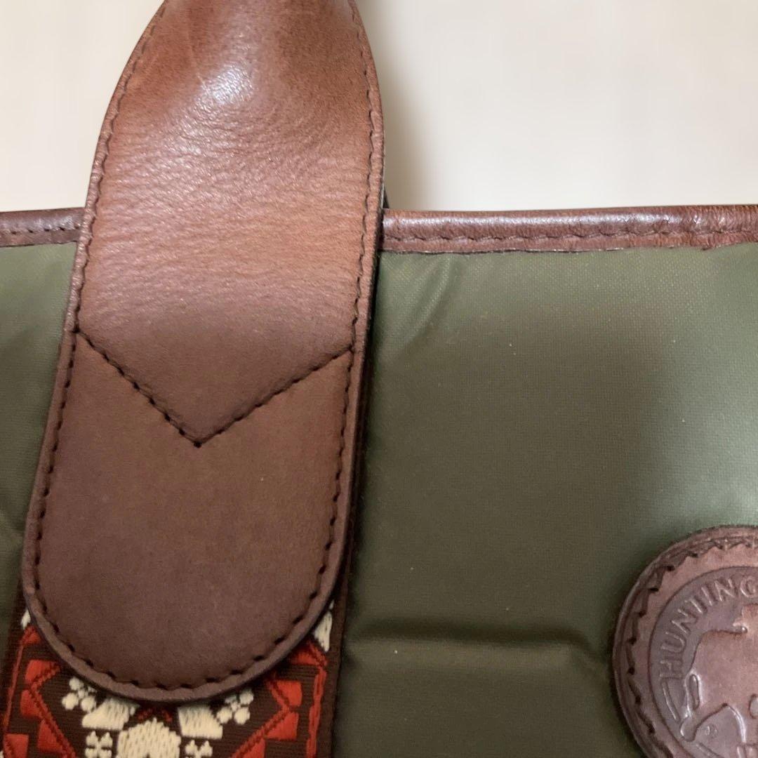 オリーブグリーン キルティングトートバッグ