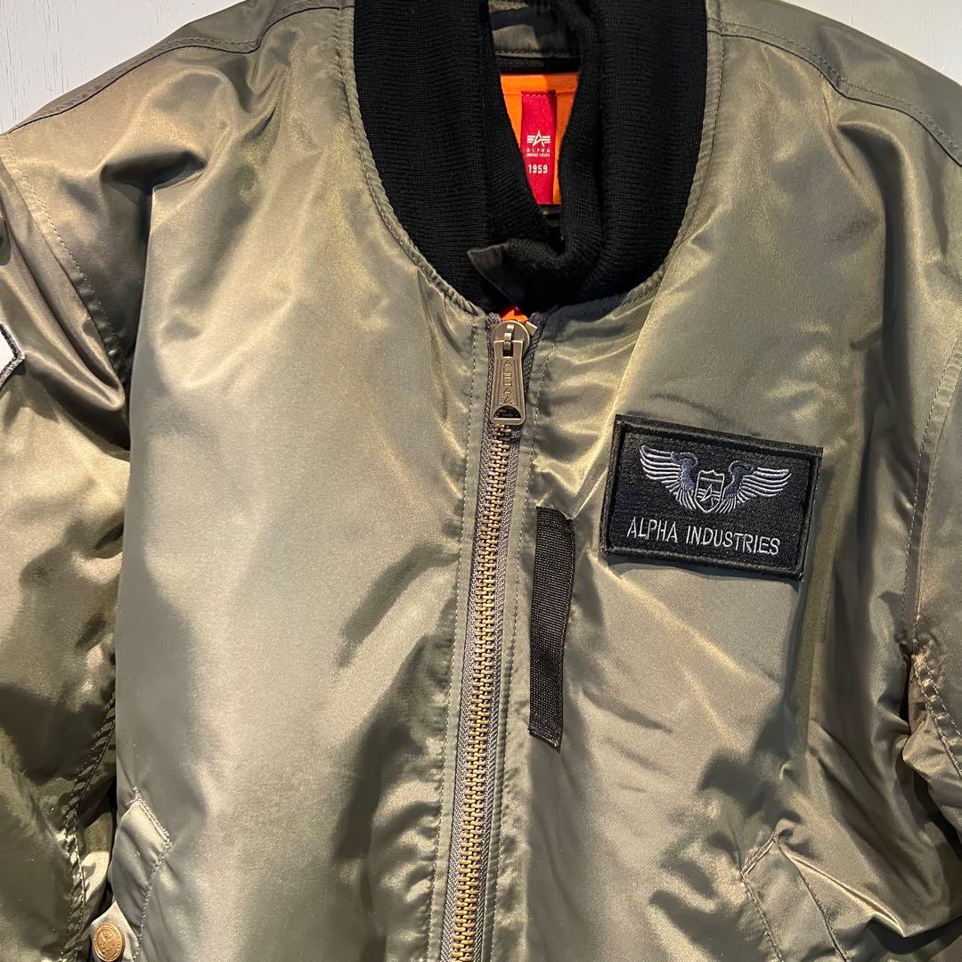 アルファ　 ALPHA ライディングジャケット MA-1 防寒 防風　M 男女