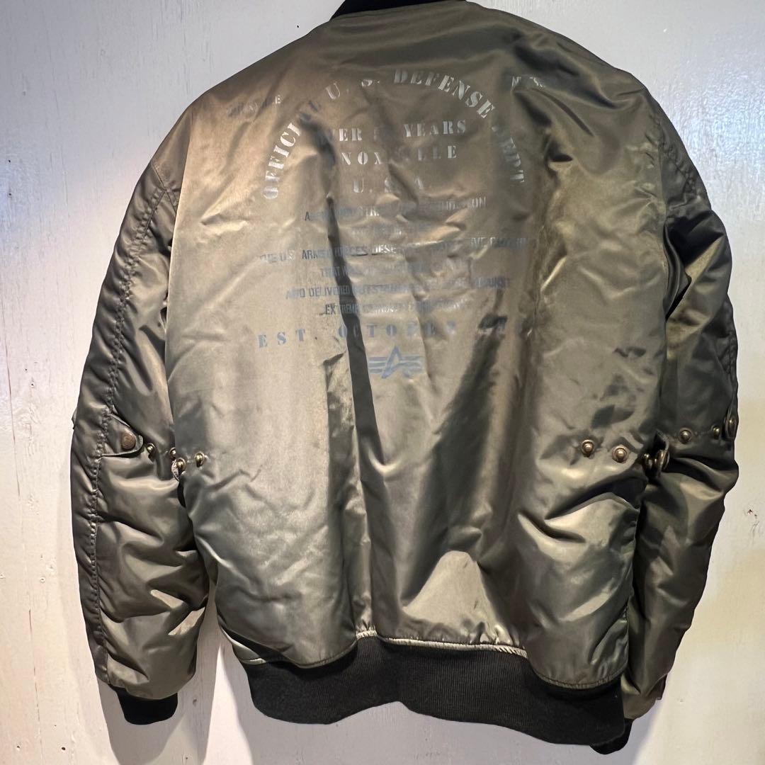 アルファ　 ALPHA ライディングジャケット MA-1 防寒 防風　M 男女