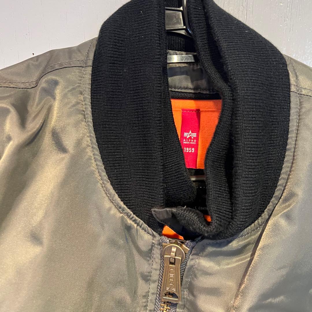 アルファ　 ALPHA ライディングジャケット MA-1 防寒 防風　M 男女
