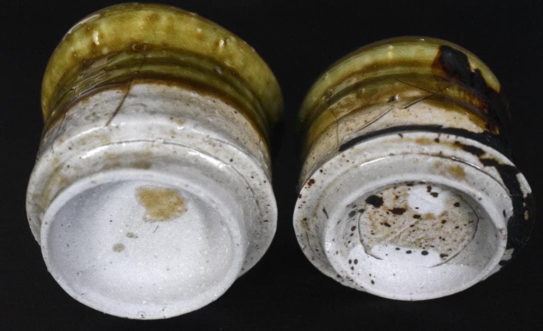 G*i様 常滑焼の巨匠 鯉江良二作 本物保障　ぐい飲み ２客 2503031