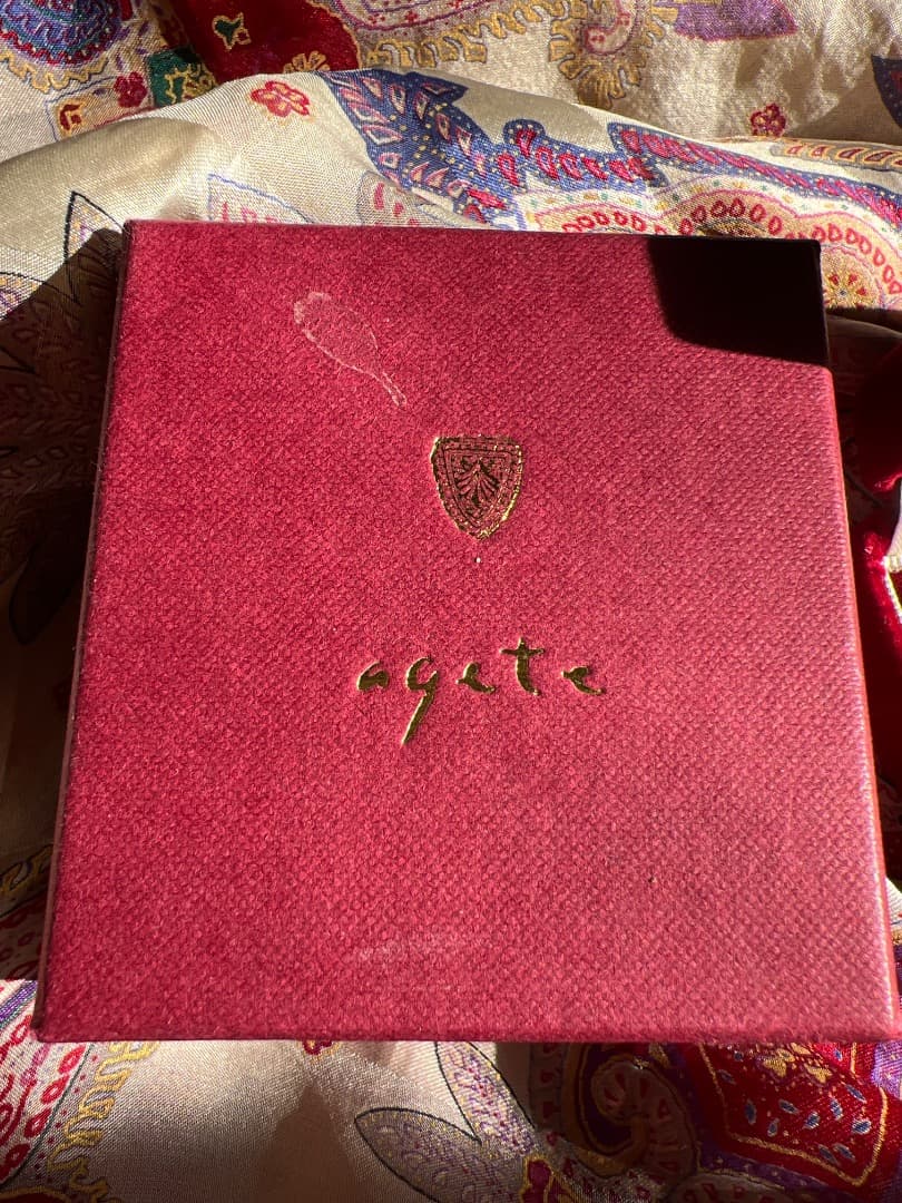 アガット　ペンダントトップ　チャーム　シルバー　Ｋ10 ダイヤ0.06カラット