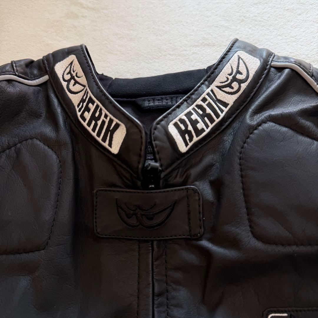 BERIK バイクジャケット　ライナー　プロテクター　　本革　ブラック　L相当