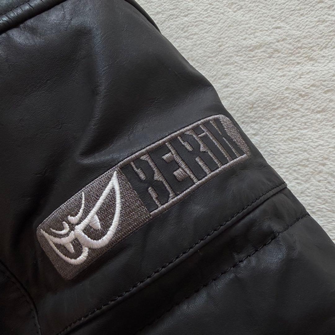 BERIK バイクジャケット　ライナー　プロテクター　　本革　ブラック　L相当