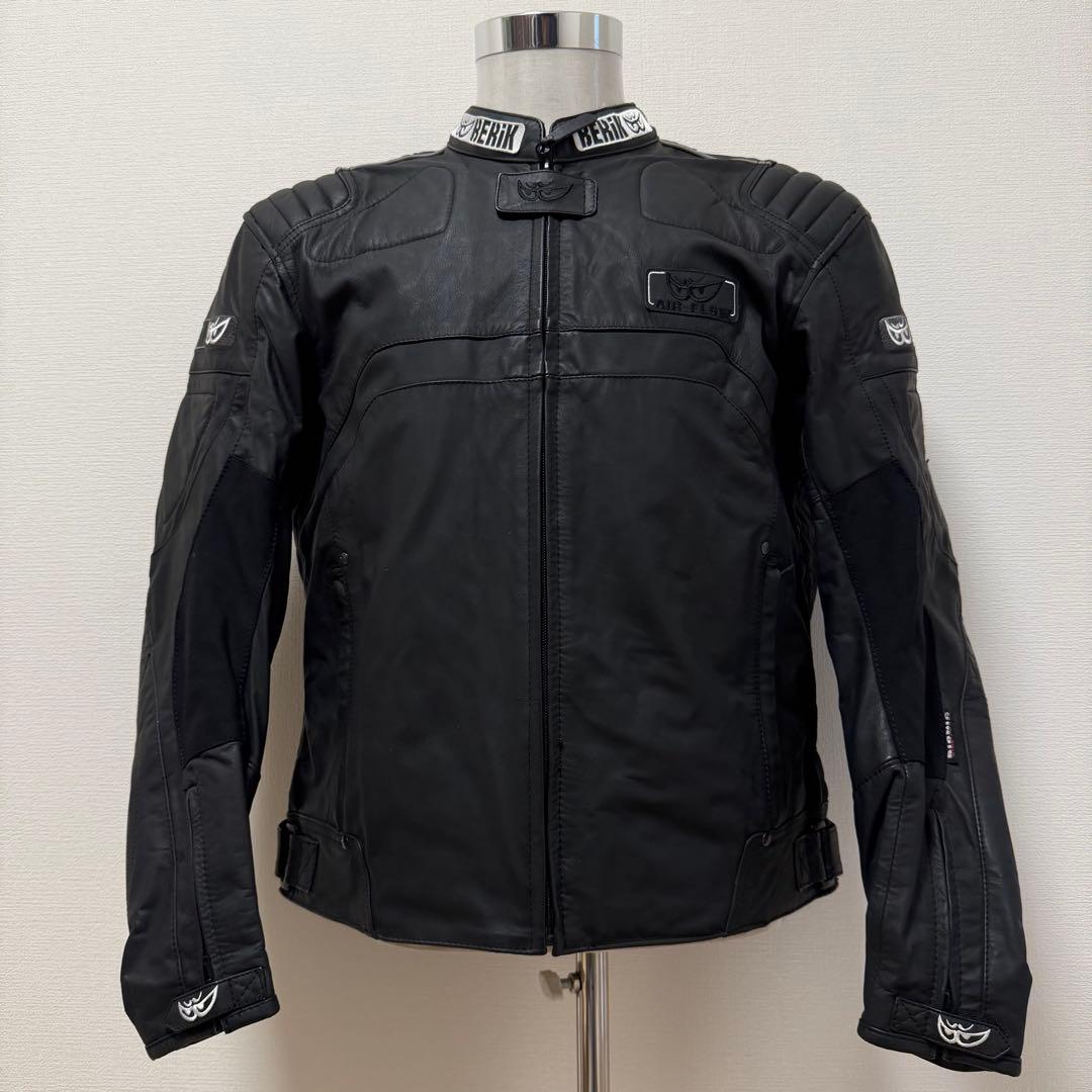 BERIK バイクジャケット　ライナー　プロテクター　　本革　ブラック　L相当