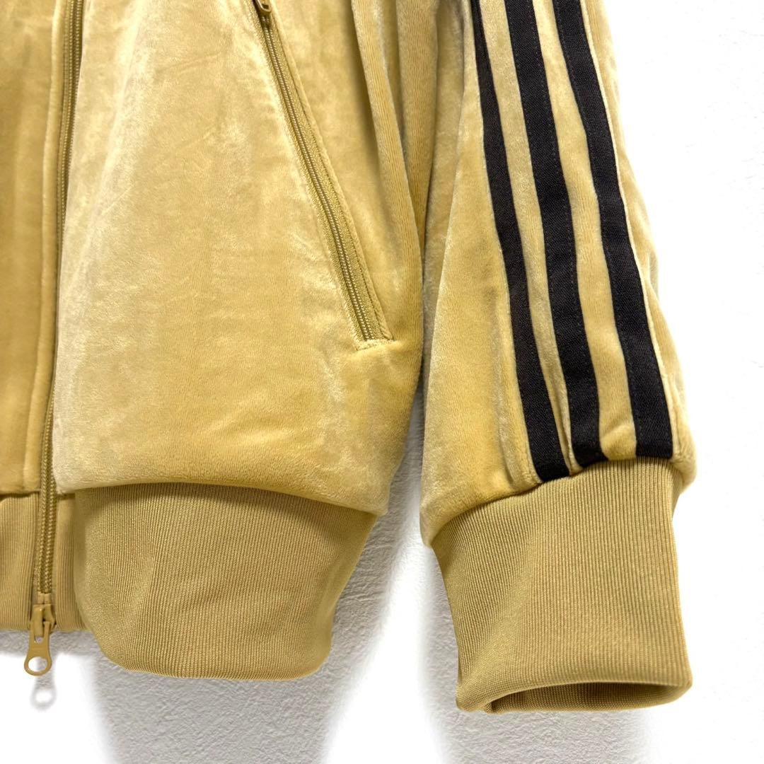 アディダス ベッケンバウアー L ベロア トラックジャケット ゴールデンベージュ