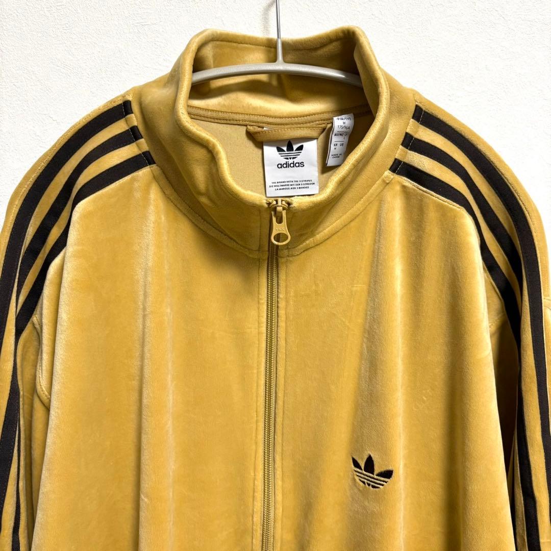 アディダス ベッケンバウアー L ベロア トラックジャケット ゴールデンベージュ