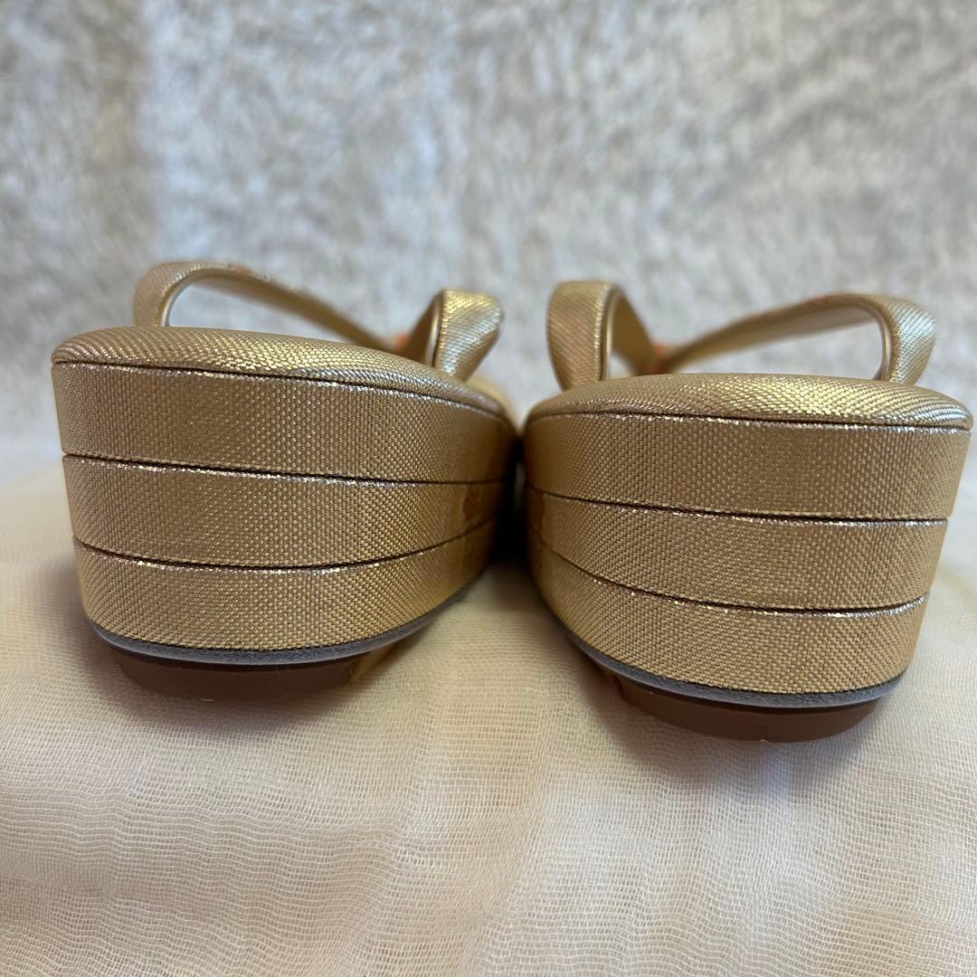 未使用⭐︎佐賀錦　草履バッグセット　正絹　金糸　フォーマル　訳あり