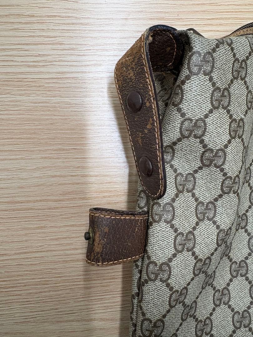 GUCCI グッチ ボストンバッグ GG柄 シェリーライン オールドグッチ