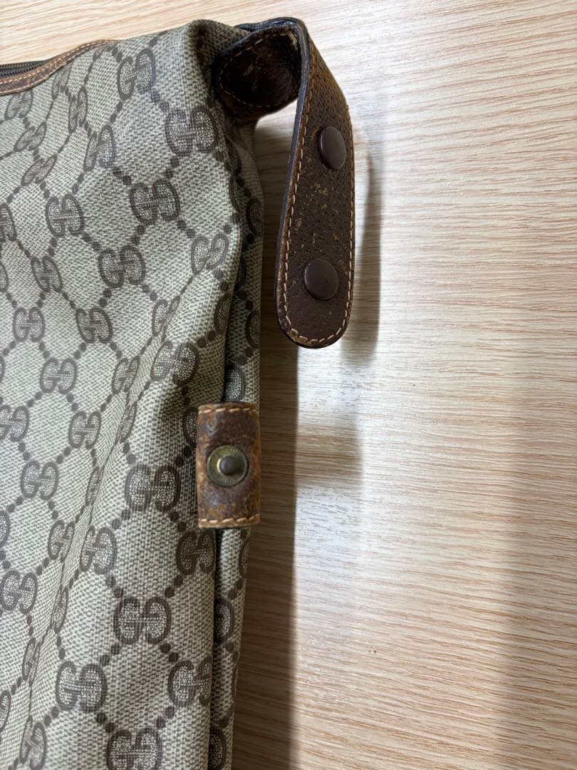 GUCCI グッチ ボストンバッグ GG柄 シェリーライン オールドグッチ