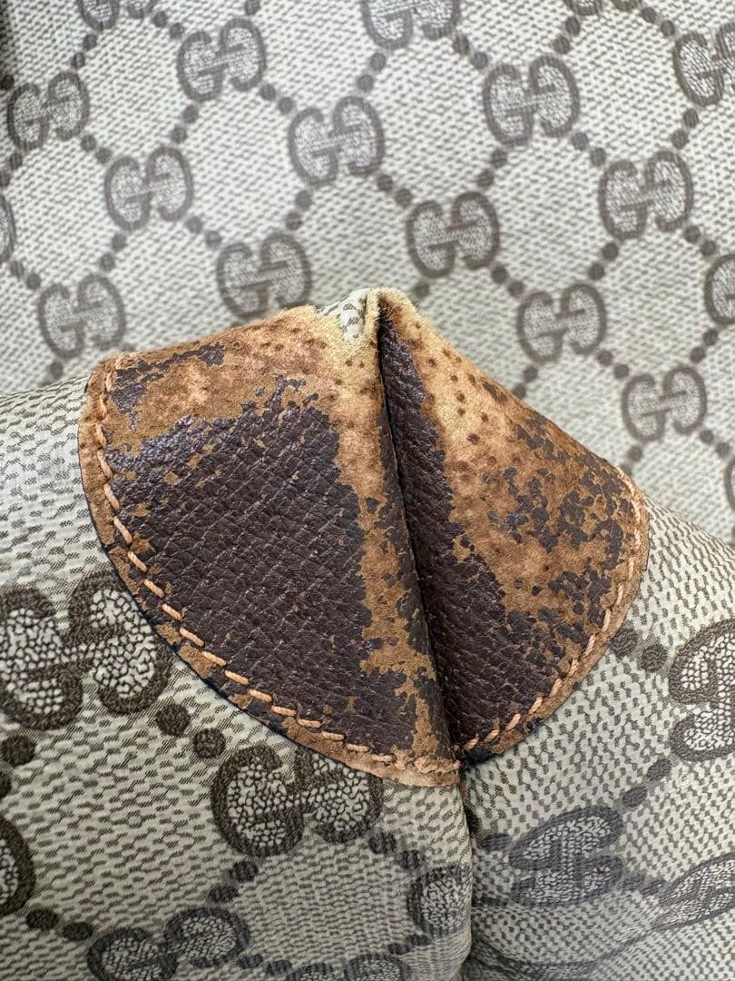 GUCCI グッチ ボストンバッグ GG柄 シェリーライン オールドグッチ