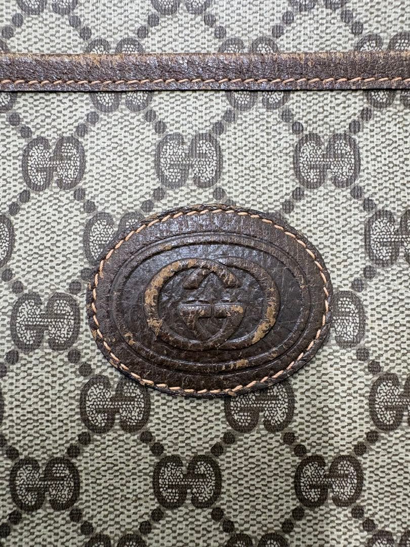 GUCCI グッチ ボストンバッグ GG柄 シェリーライン オールドグッチ