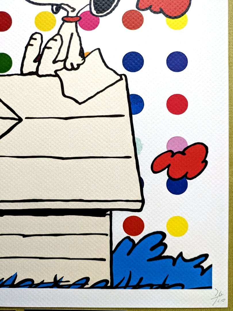 milk《額装仕様》【DEATH NYC】スヌーピー • カラフルドット