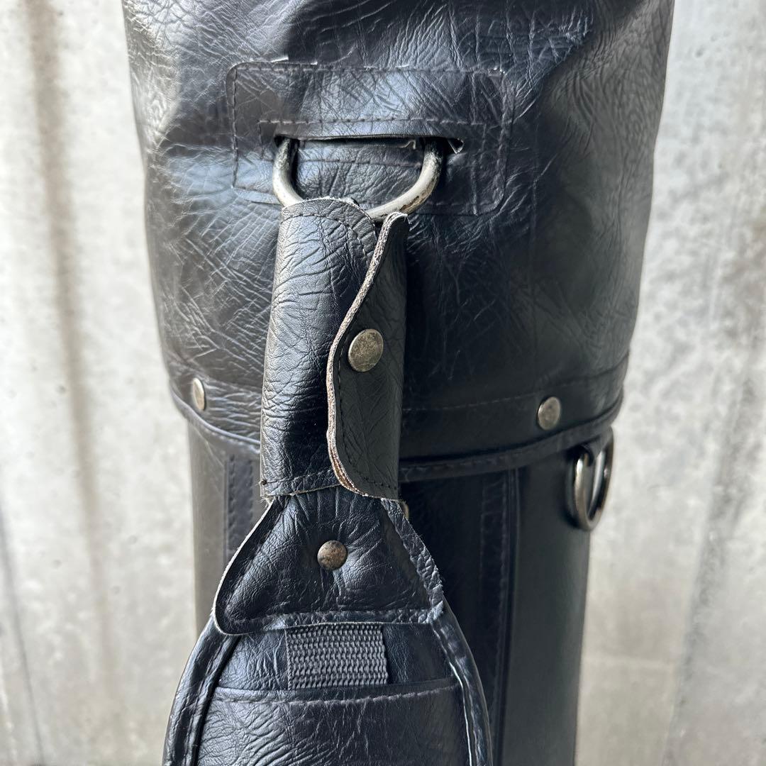 Titleist キャディバッグ ブラック/ホワイト革