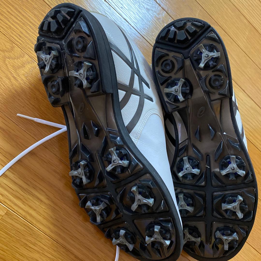 asics ホワイト ゴルフシューズ Shingoモデル　26.5