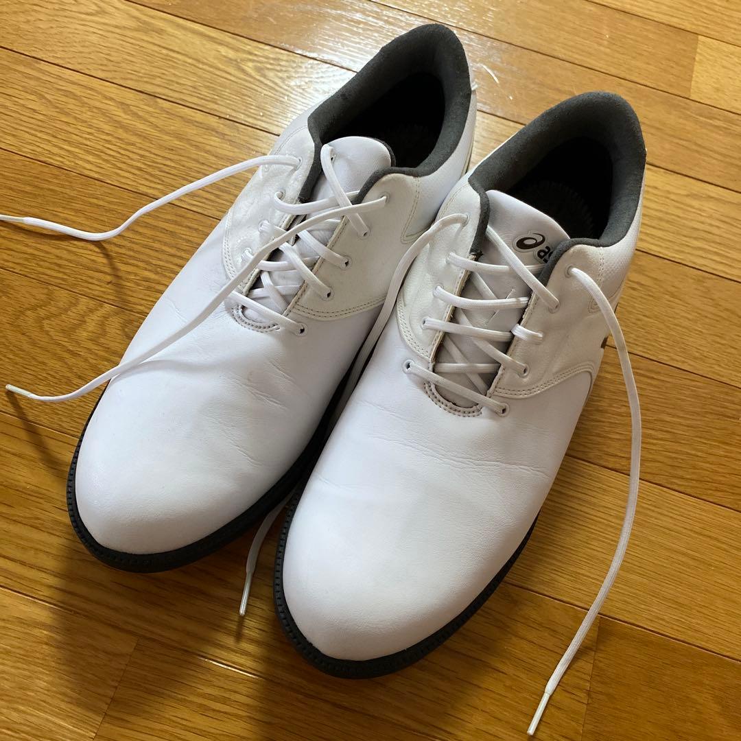 asics ホワイト ゴルフシューズ Shingoモデル　26.5