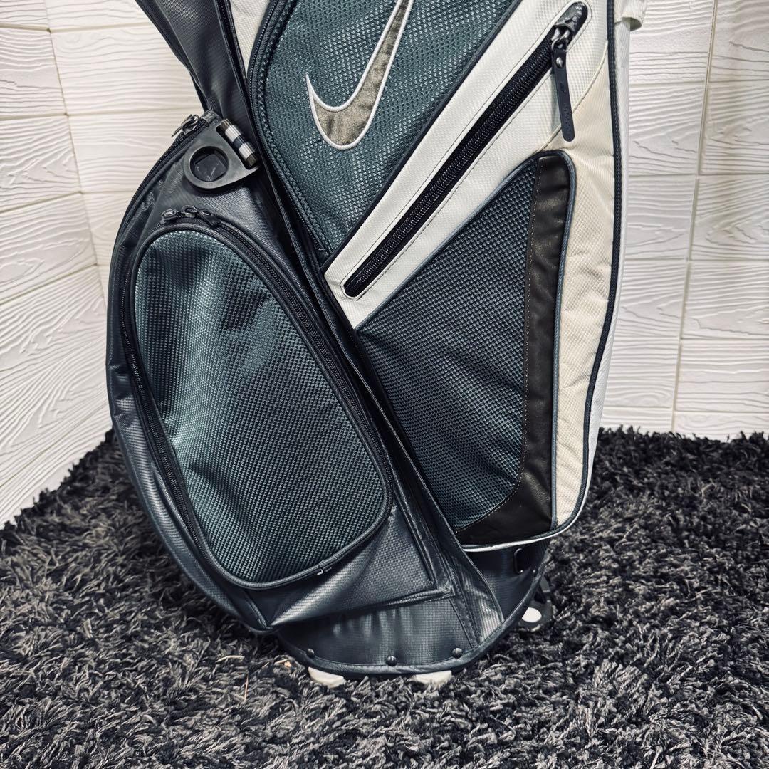 激シブ ナイキ スタンド ゴルフ キャディバッグ 14分割 グリーン 軽量