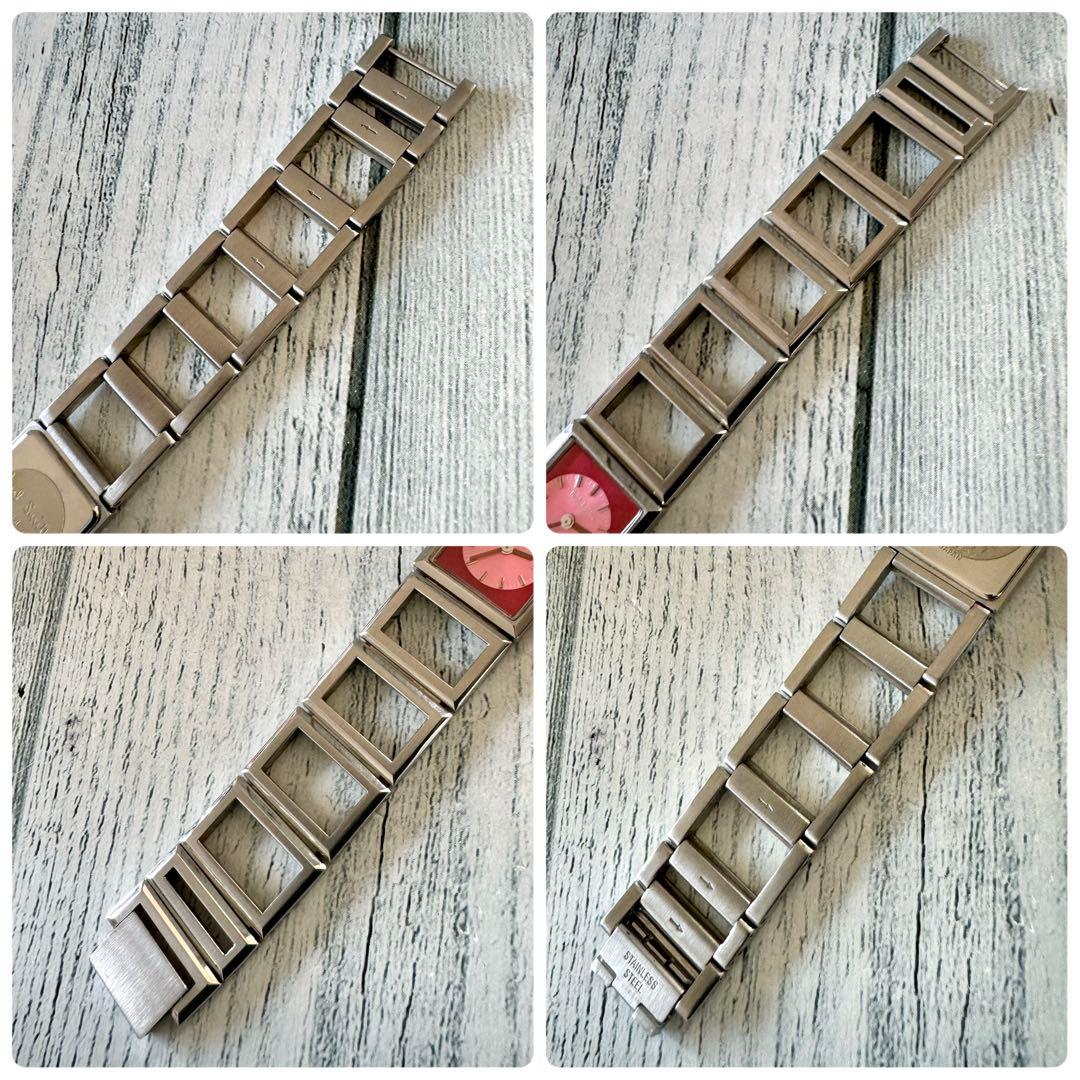 【希少.】Paul Smith ポールスミス 腕時計 スクエア レッド調