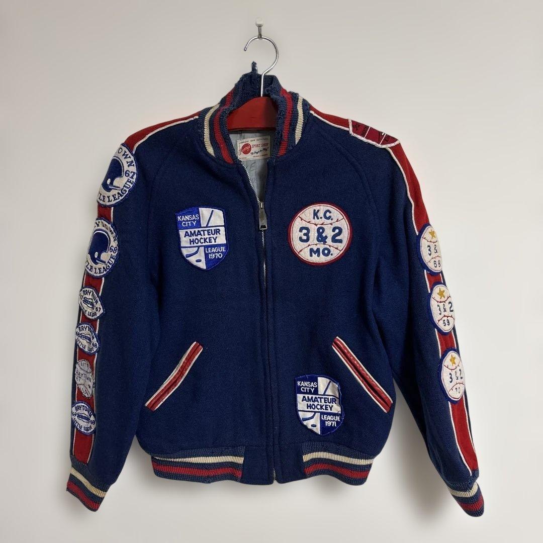 スタジャン ワッペン　アメフト　1960年物　激レア アマチュアホッケーリーグ