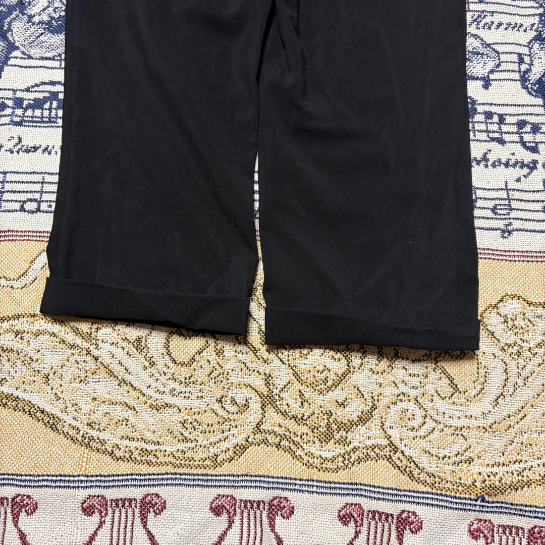 50s 60s ウールギャバジンスラックス ブラック ギャバスラ レーヨン