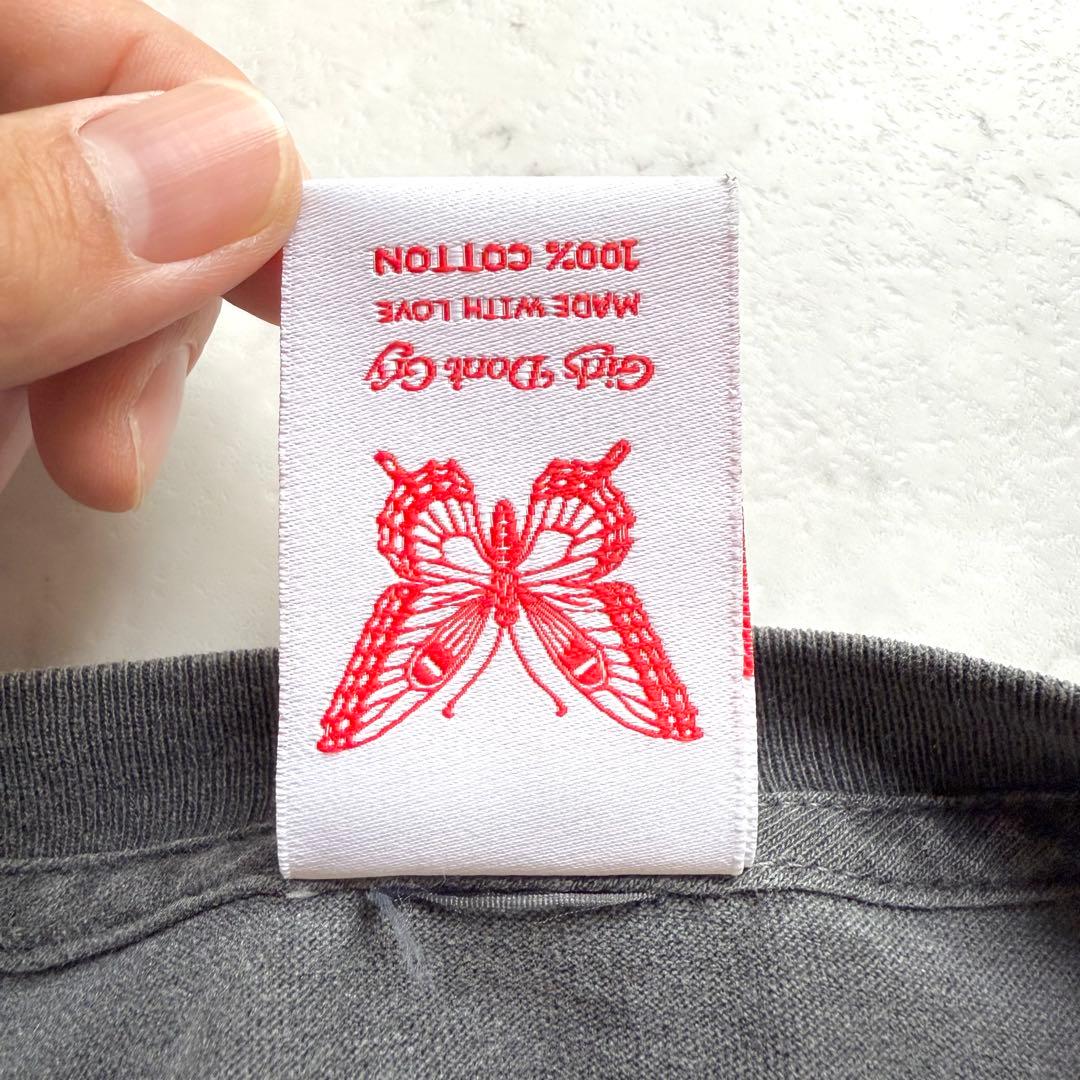 ガールズドントクライ ニードルズ ロンT長袖 L ブラック エメラルドブルー