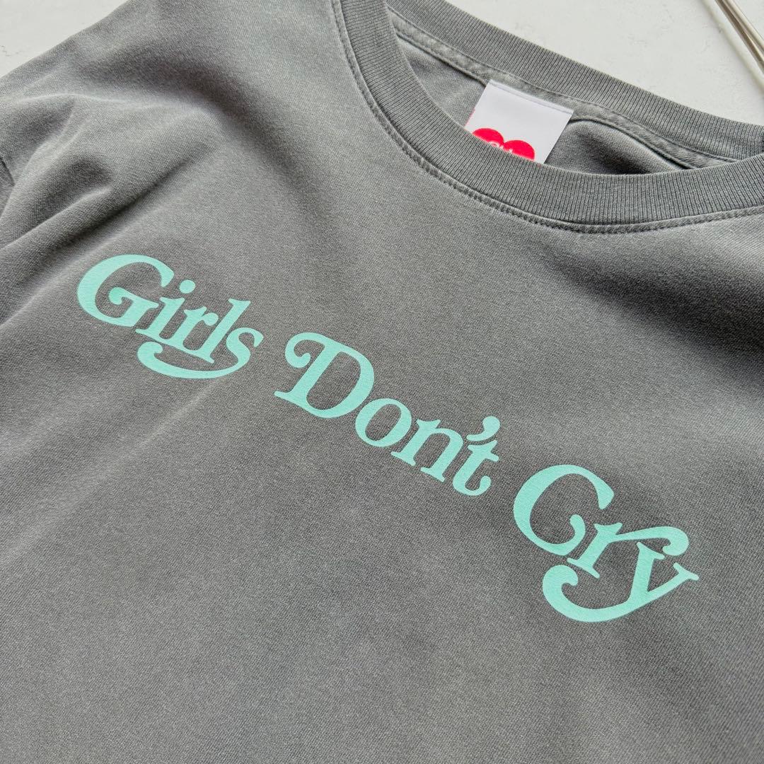 ガールズドントクライ ニードルズ ロンT長袖 L ブラック エメラルドブルー