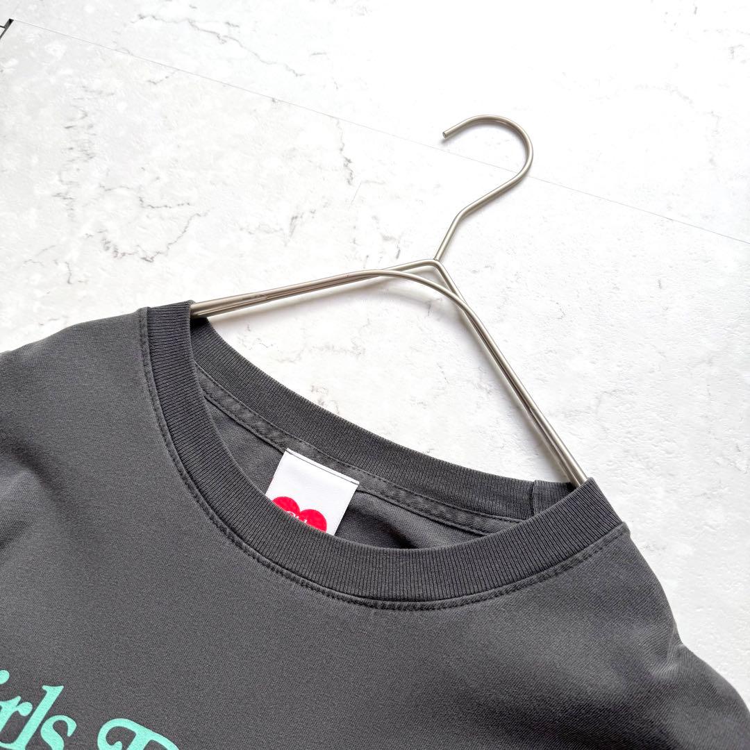 ガールズドントクライ ニードルズ ロンT長袖 L ブラック エメラルドブルー