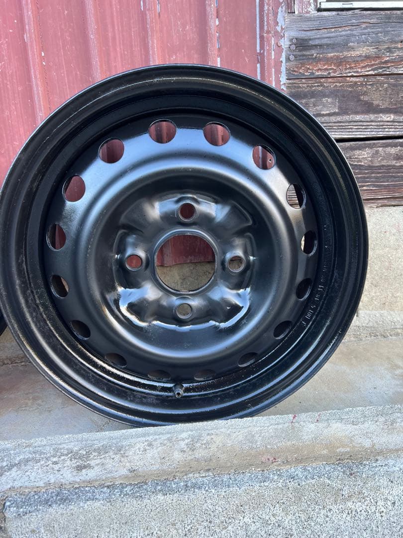 日産純正 14in 5.5JJ 114.3 スチールホイール 4本セット