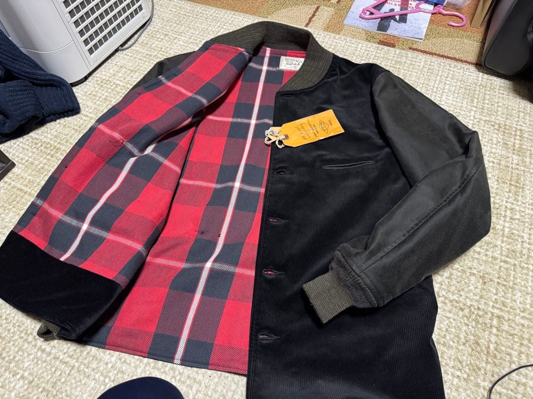 シュガーケーン / コーデュロイ &モールスキン/コンビジャケットsize40