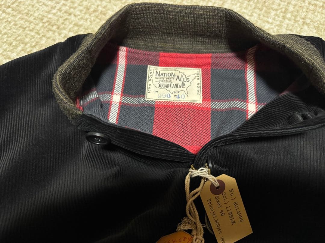 シュガーケーン / コーデュロイ &モールスキン/コンビジャケットsize40