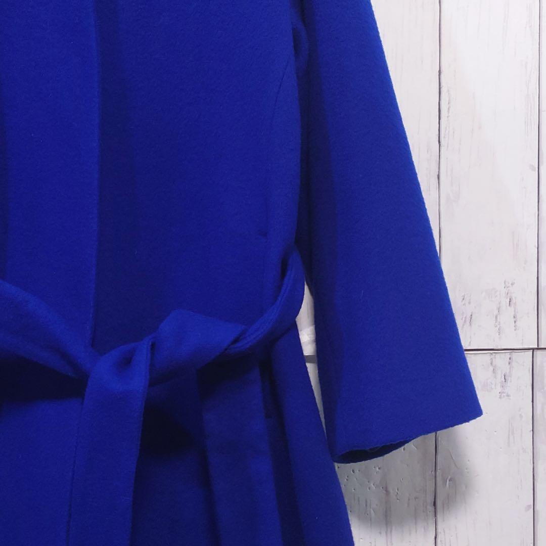 アーバンリサーチ ノーカラーVネックウールコート