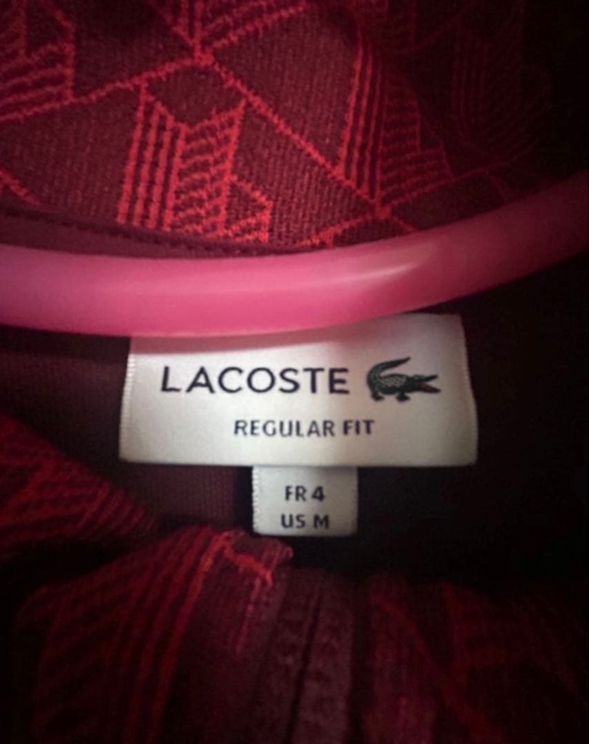 ラコステ　トラックジャケット　レッド