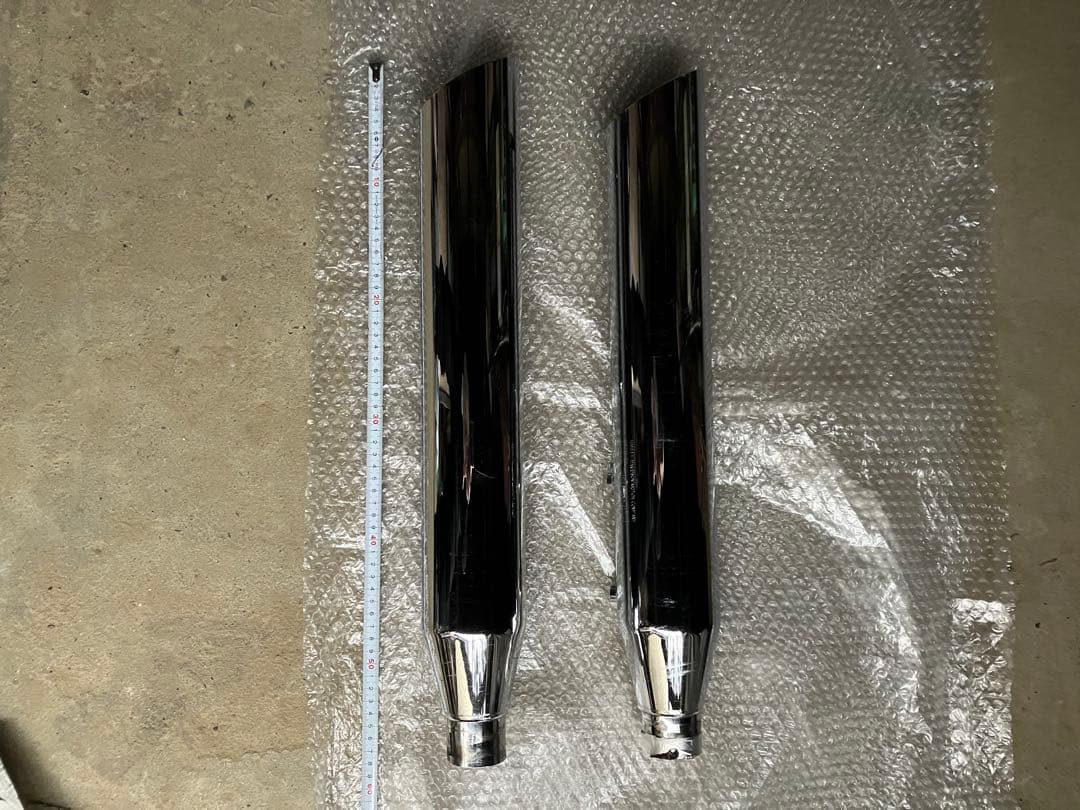 スリップオンマフラー　ハーレー純正（改）イントルーダー等に　ヒートガード付き