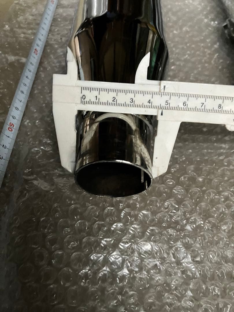 スリップオンマフラー　ハーレー純正（改）イントルーダー等に　ヒートガード付き