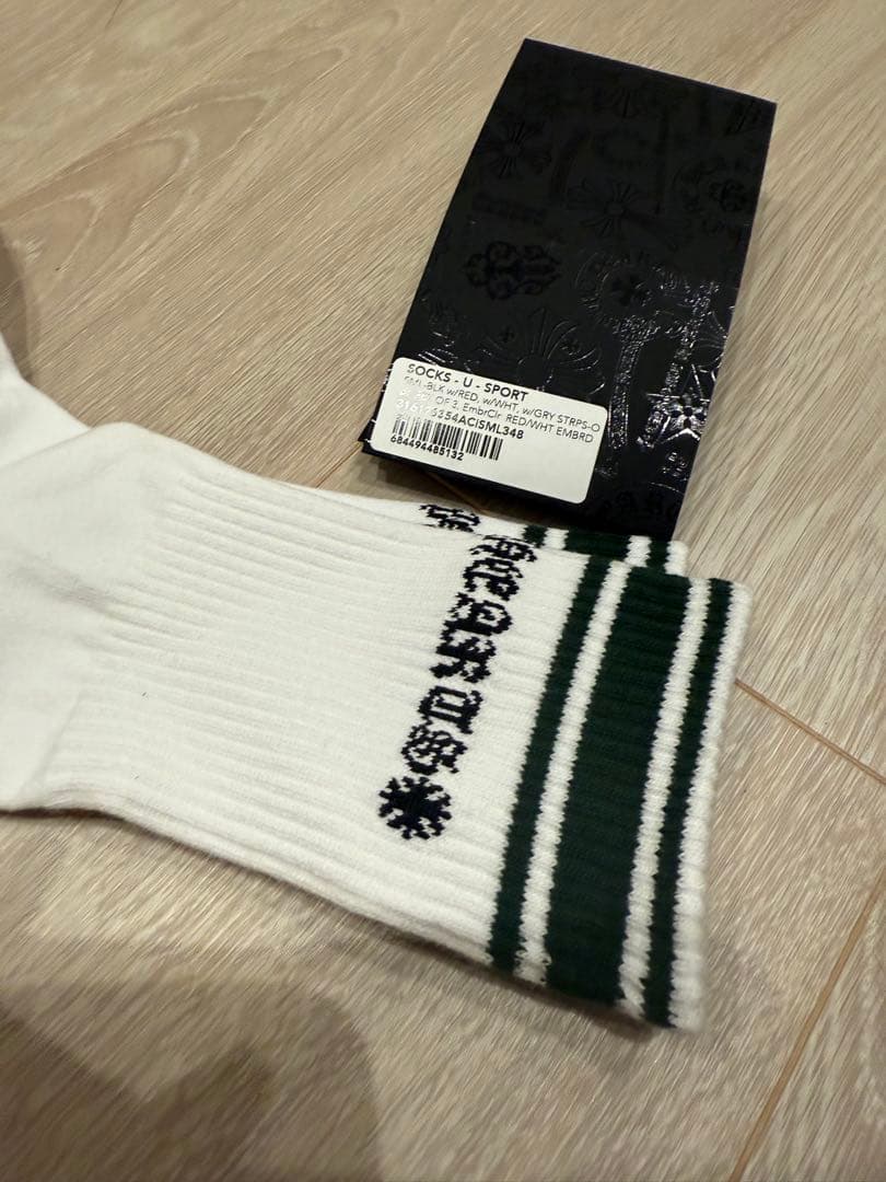 CHROME HEARTS スポーツソックス ホワイト