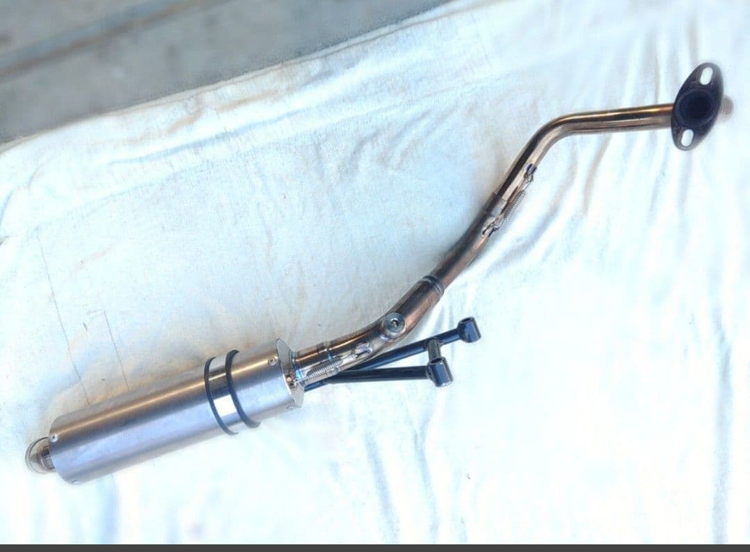 アドレスV125 ガレージバル レース用マフラー チタンサイレンサー 美品