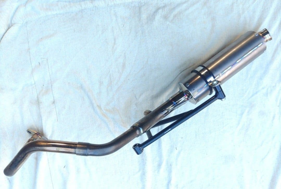 アドレスV125 ガレージバル レース用マフラー チタンサイレンサー 美品