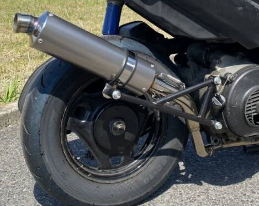 アドレスV125 ガレージバル レース用マフラー チタンサイレンサー 美品