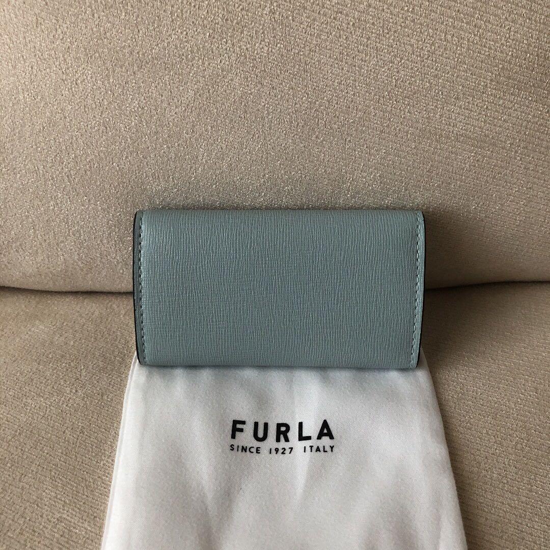 新品　FURLA フルラ　定価13,200円　4連　キーケース ブルーベージュ