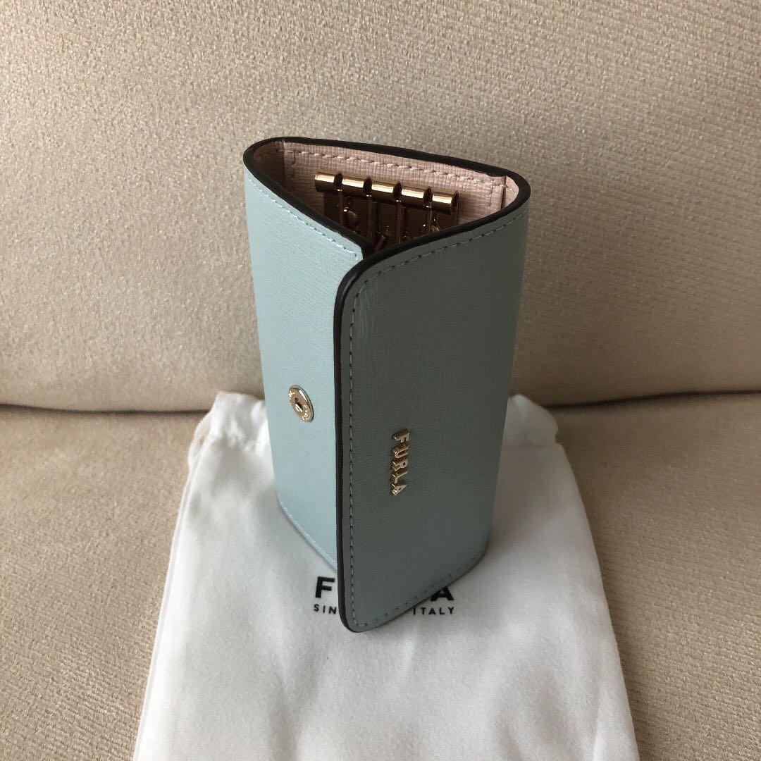 新品　FURLA フルラ　定価13,200円　4連　キーケース ブルーベージュ