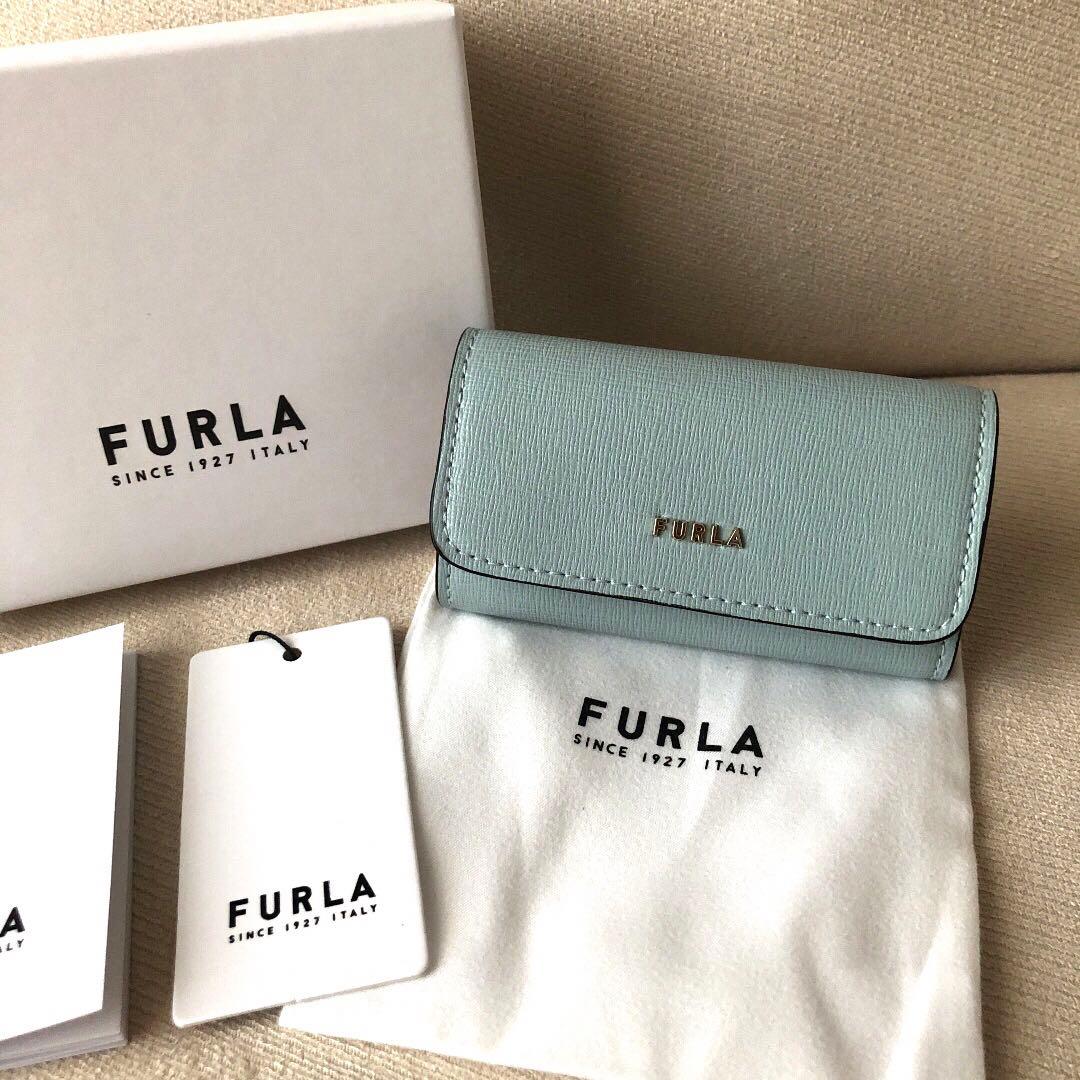 新品　FURLA フルラ　定価13,200円　4連　キーケース ブルーベージュ
