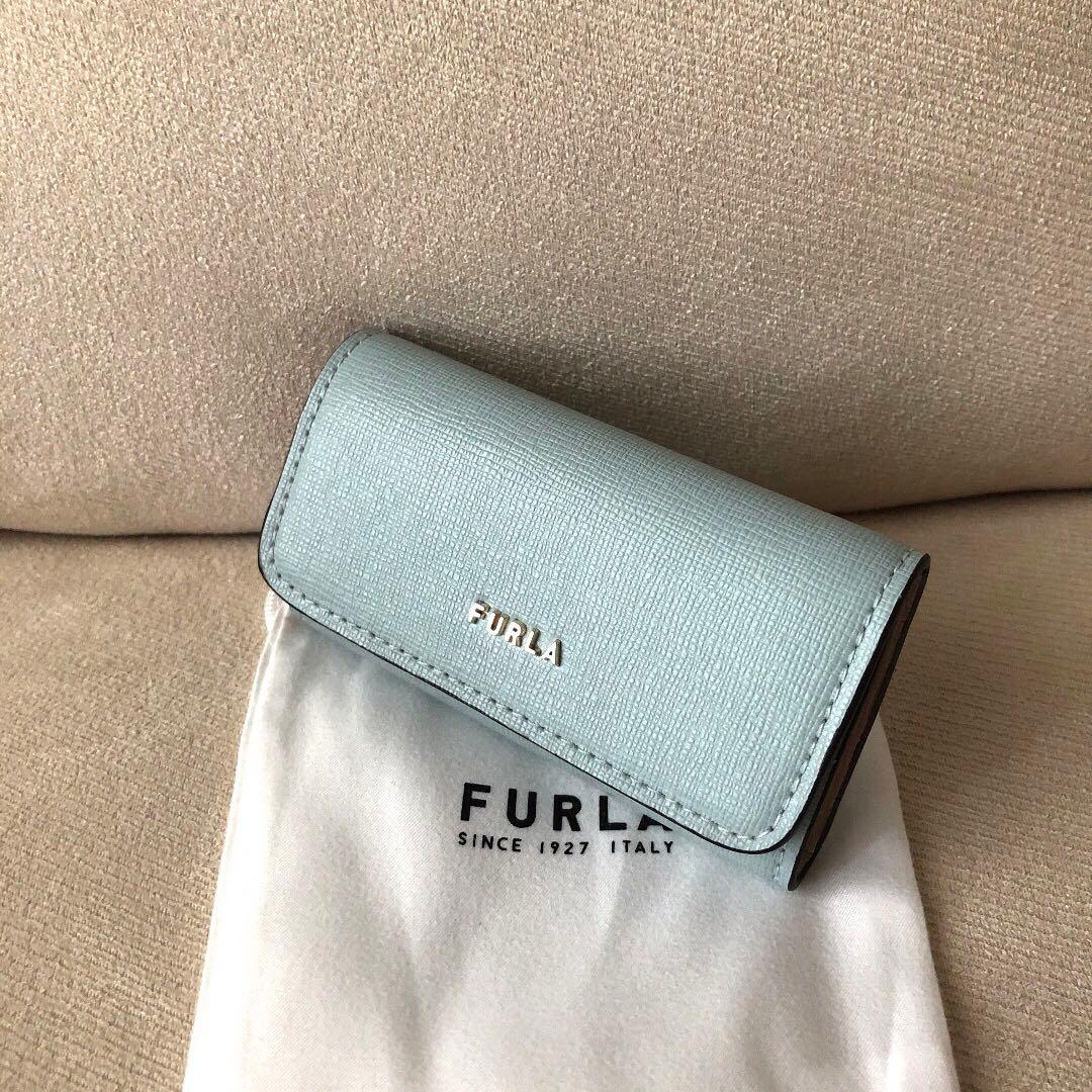 新品　FURLA フルラ　定価13,200円　4連　キーケース ブルーベージュ