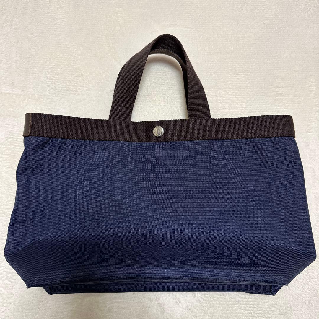 エルベシャプリエ　ネイビー トートバッグ