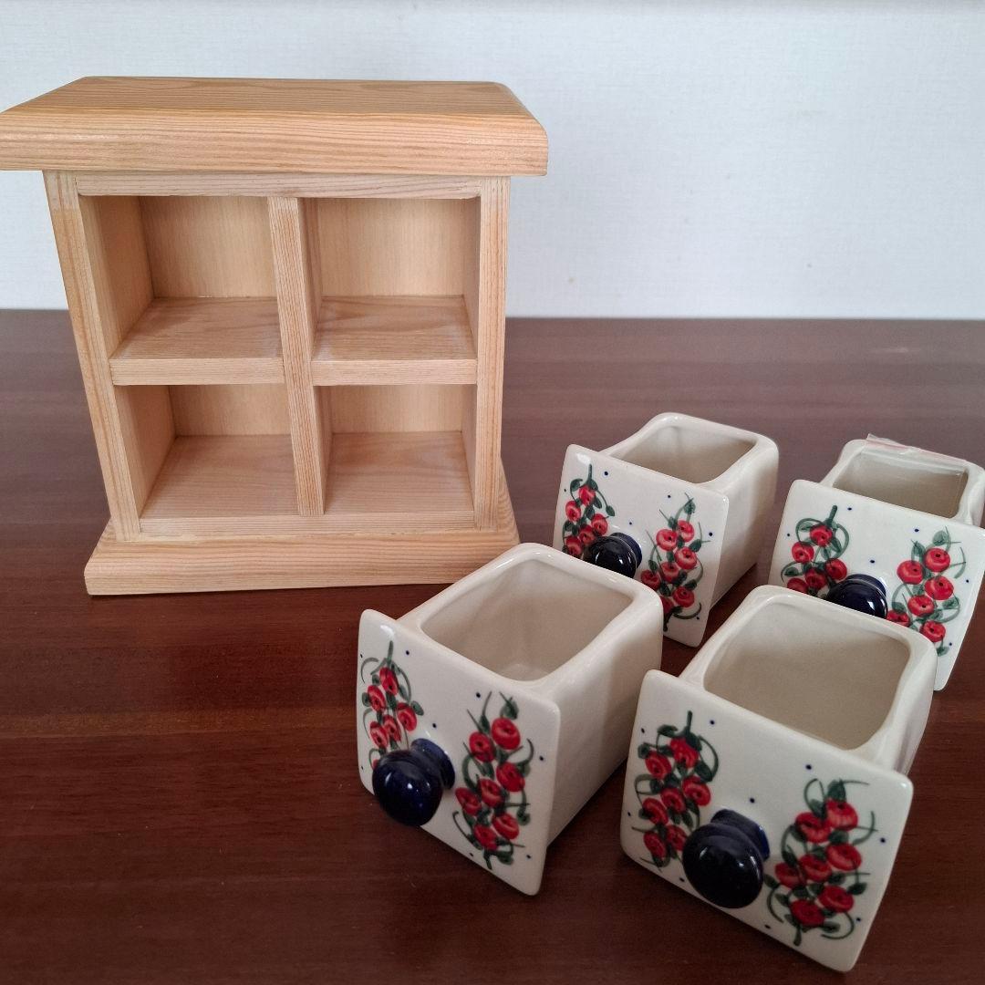 【先約済み】ポーリッシュポタリー　チェスト　引き出し４個