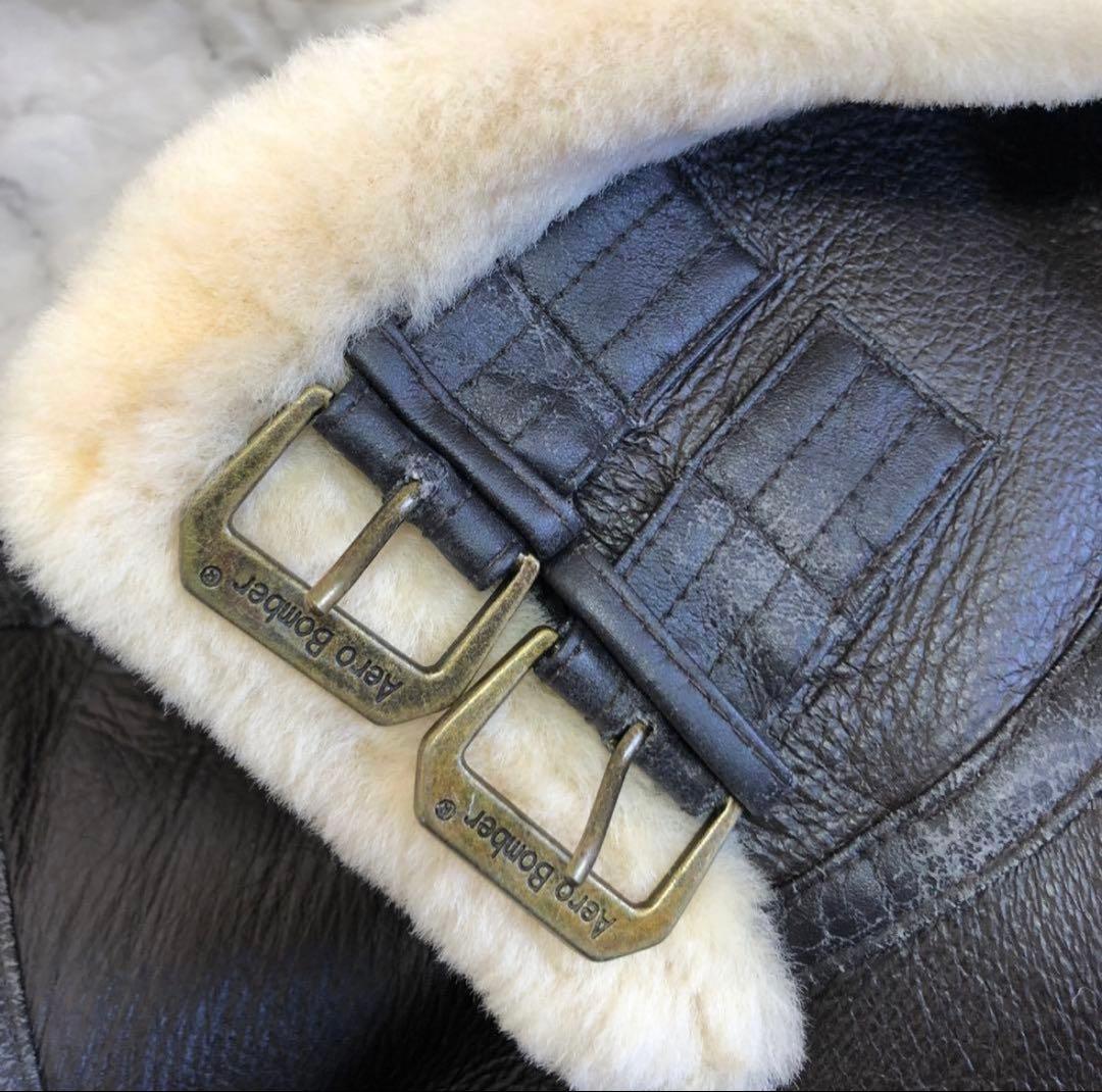 ヴィンテージ B-3 レザージャケット リアルムートン Aero Bomber