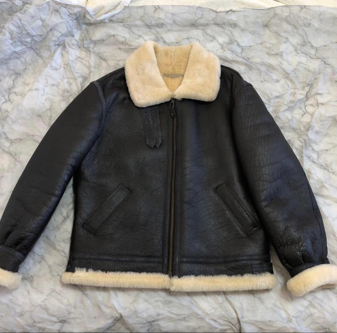 ヴィンテージ B-3 レザージャケット リアルムートン Aero Bomber