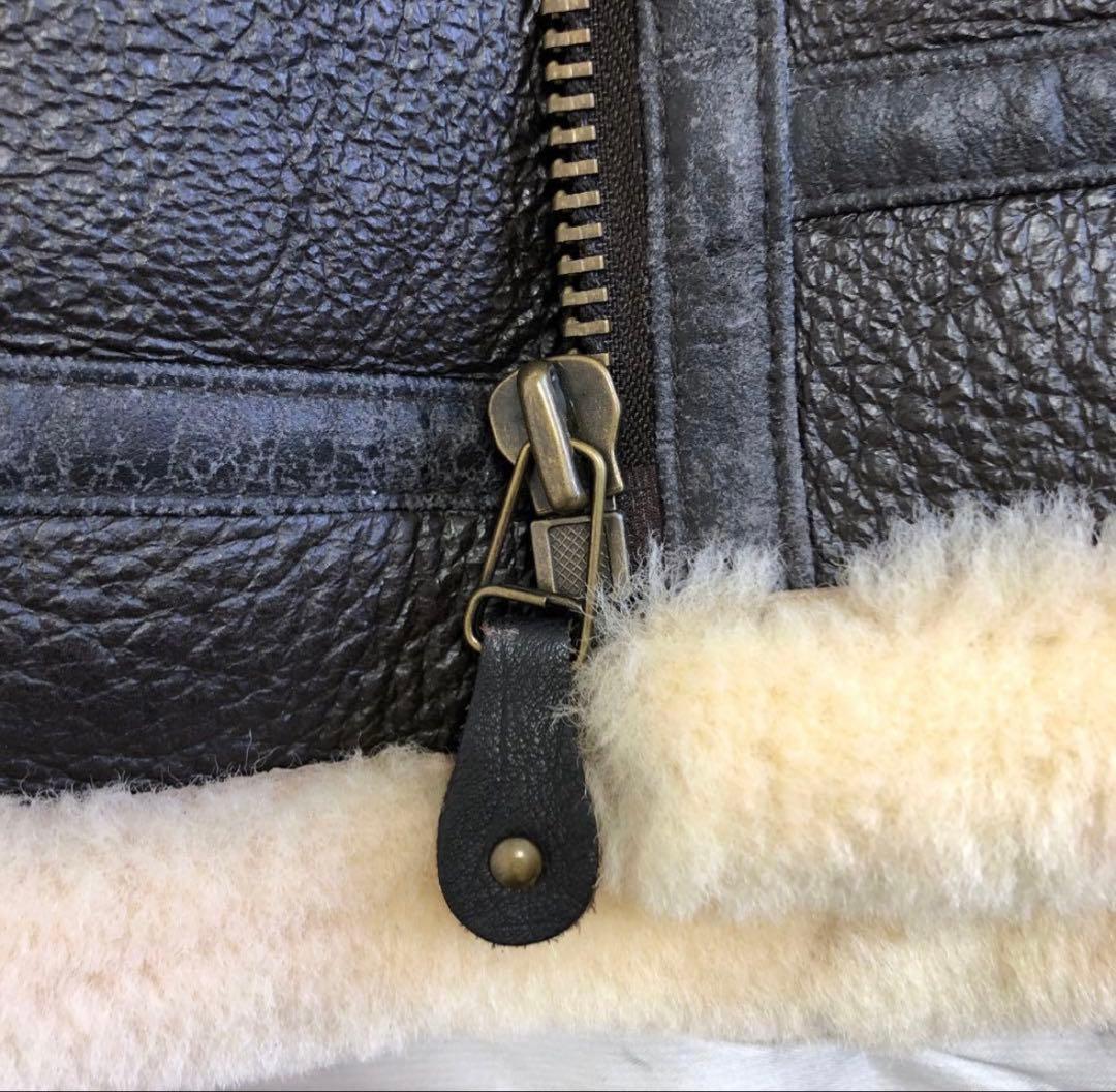 ヴィンテージ B-3 レザージャケット リアルムートン Aero Bomber